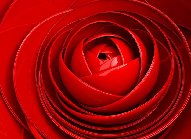 3D image abstract roseFlower background