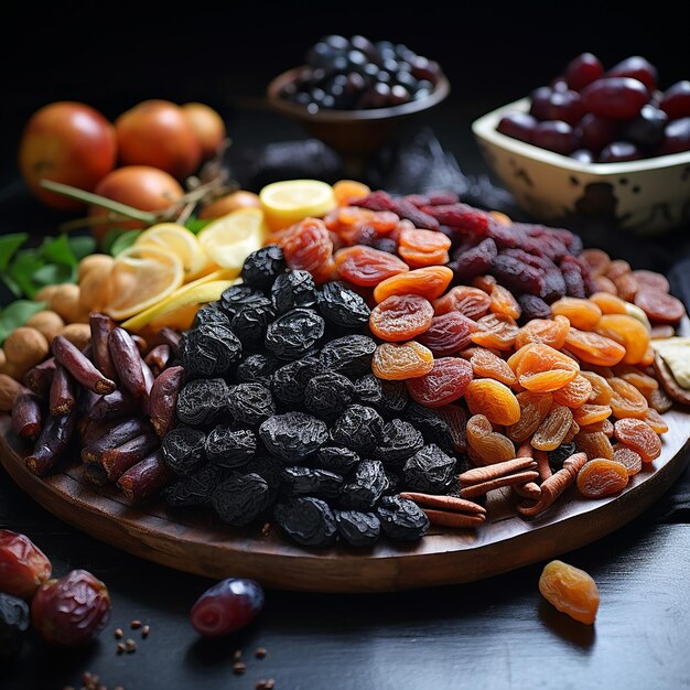 3d image of dry fruits of nutritionist food illustration