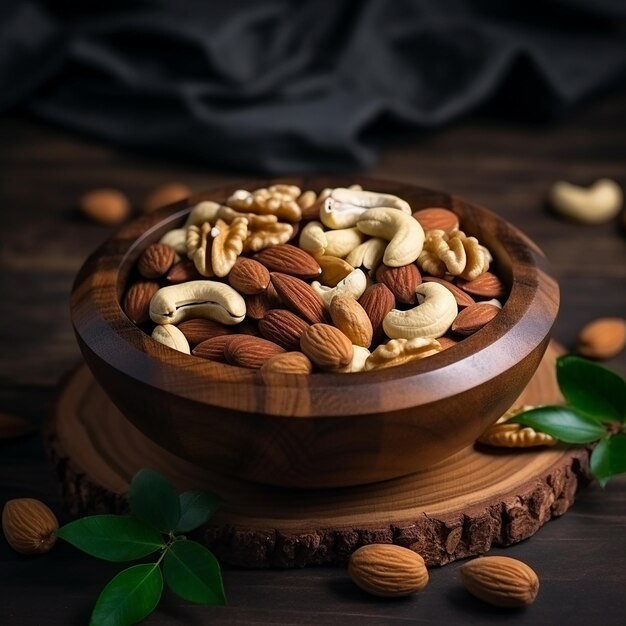 3d image of dry fruits of nutritionist food illustration