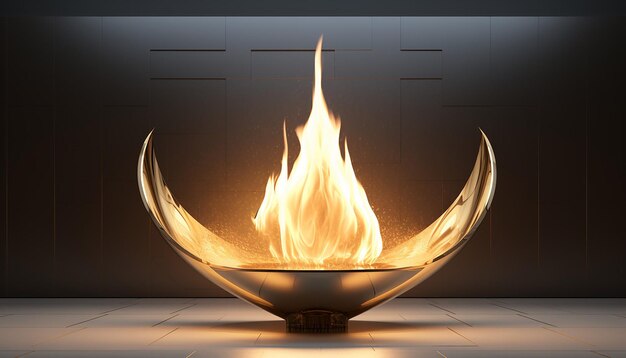 Photo a 3d image of an eternal flame signifying the ongoing influence and inspiration of mlk's legacy