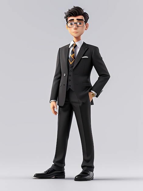 3d image executive in a suit