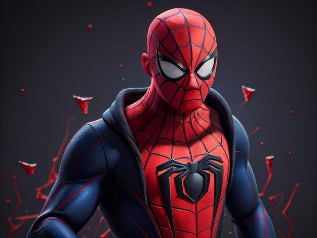 Photo 3d image of spiderman