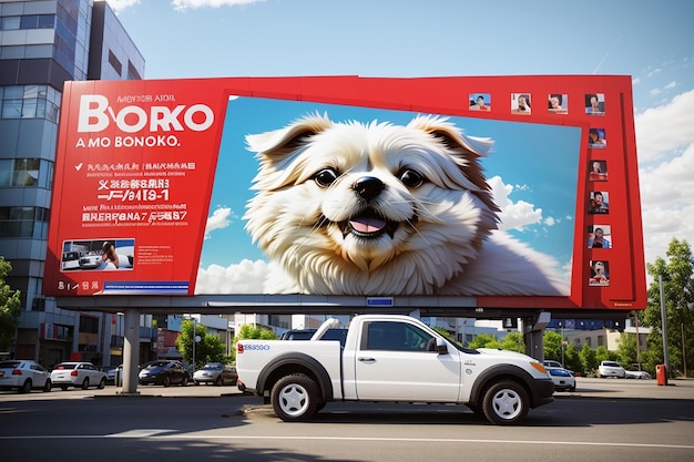 3d image supported billboard Borko