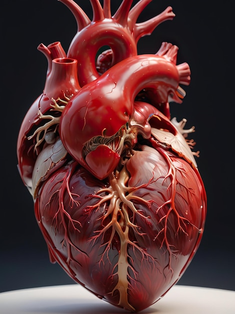 3D 영상으로 매우 상세한 인간의 심장을 보여준다.