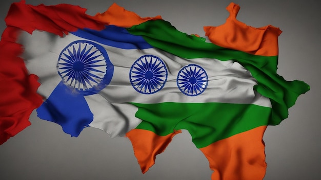 3D Indian flag design