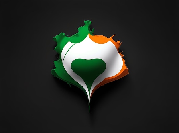 A 3d Indian flag icon