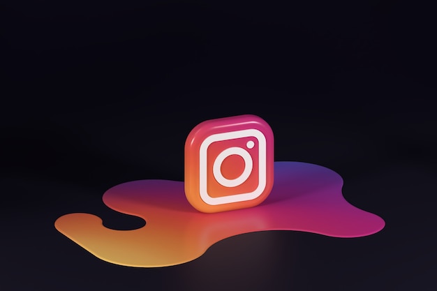 Foto sfondo instagram 3d per i social media