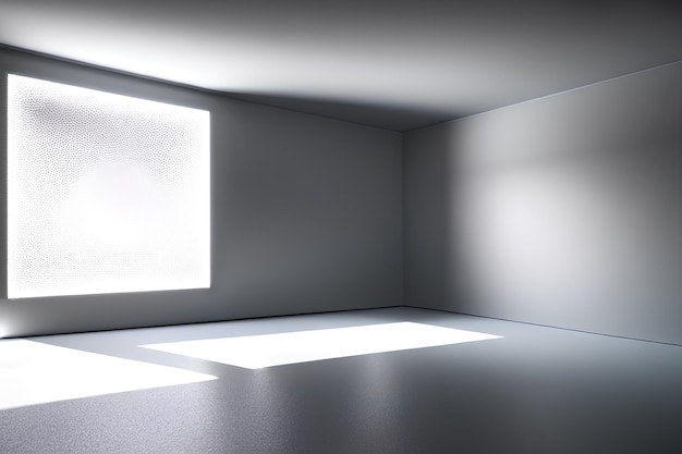 3D interior of an empty room