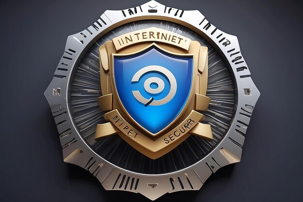 3D-internet beveiligingsbadge