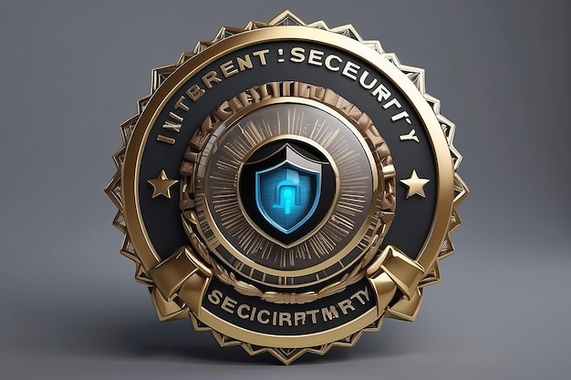 3d internet secuirty badge