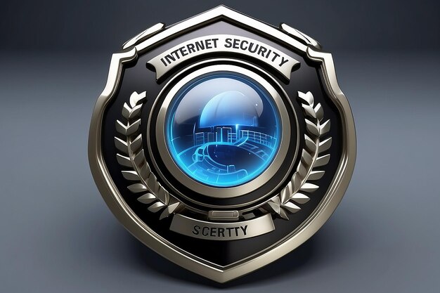 3d internet secuirty badge