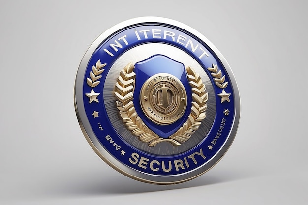 3d internet secuirty badge