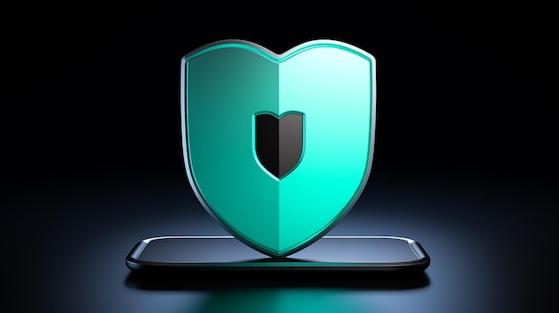 Фото Бесплатная фотография 3d internet security badge