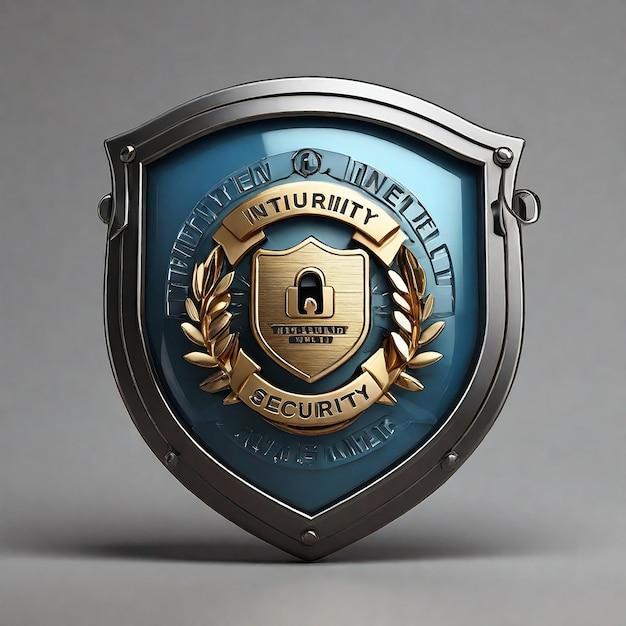 Foto badge di sicurezza 3d per internet