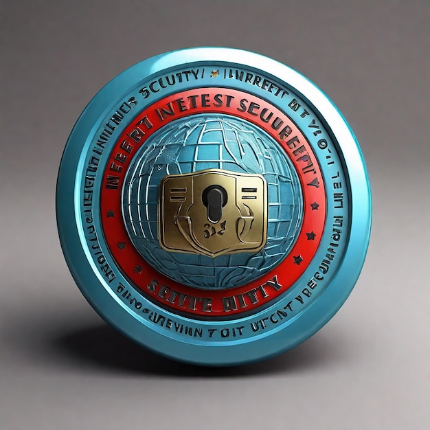 3D Internet Security Badge