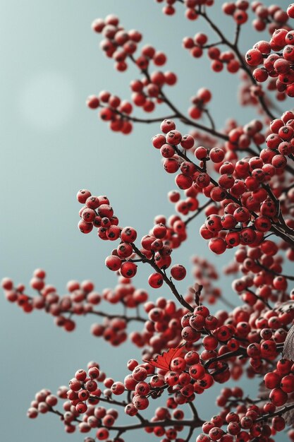 a 3D invitation with minimalist sumac berries from the HaftSeen