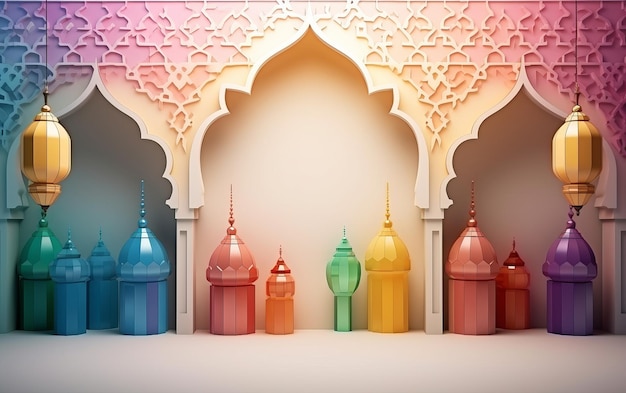 3D islamic_arabic_luxury_pattern_background