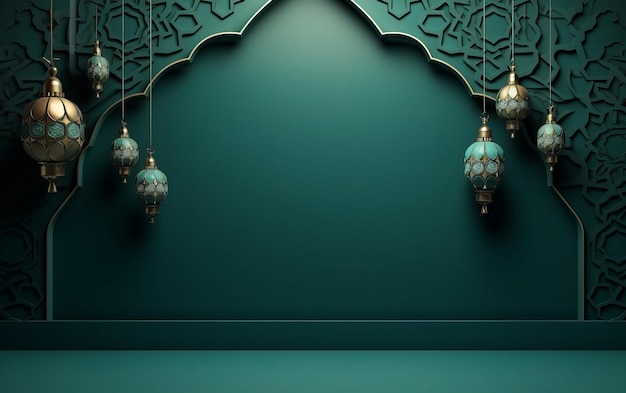 Photo 3d islamic_arabic_luxury_pattern_background