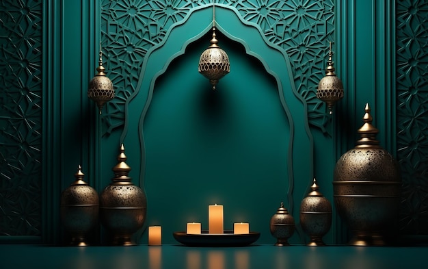 3D islamic_arabic_luxury_pattern_background