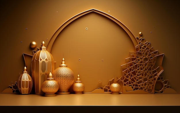 3D islamic_arabic_luxury_pattern_background