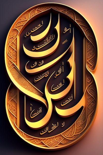 Foto 3d_islamic_calligraphy_design