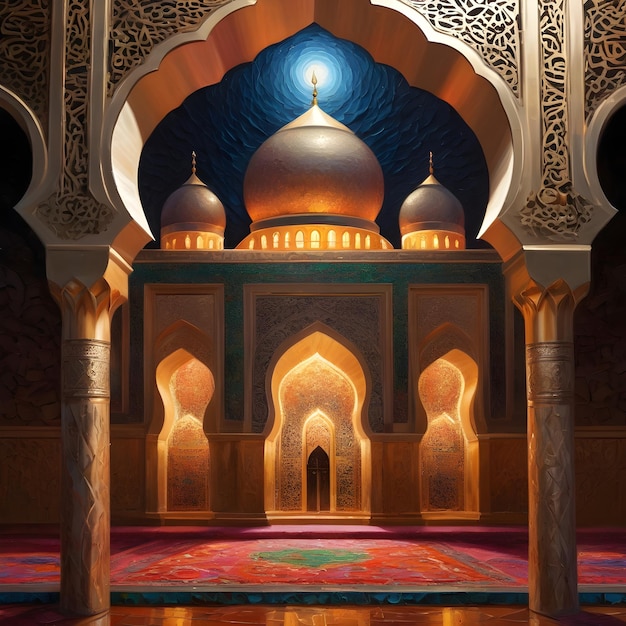 3d Islamic Ramadan painting