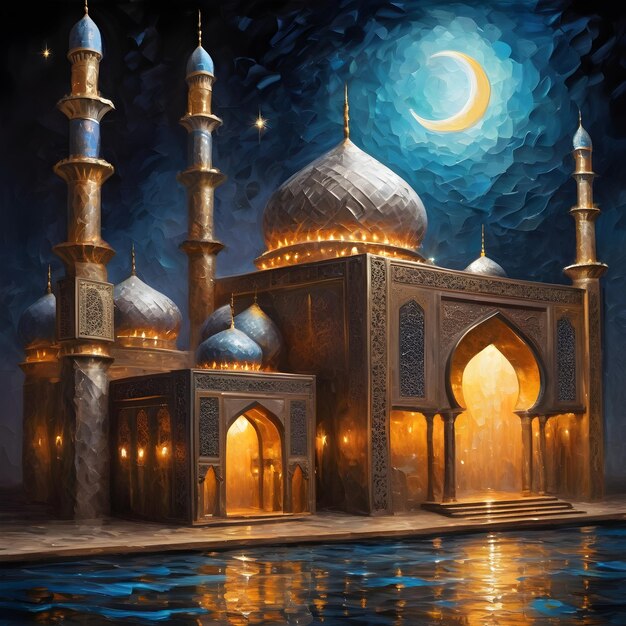 3d Islamic Ramadan painting