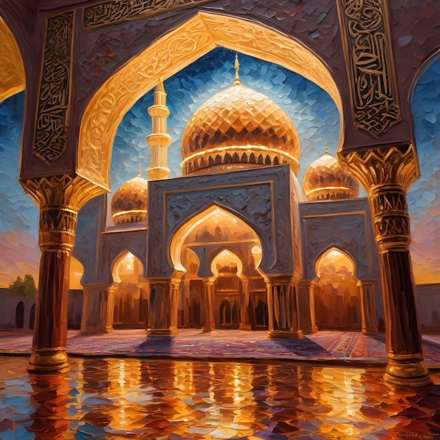 3d Islamic Ramadan painting