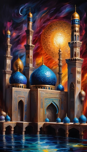 3d Islamic Ramadan painting
