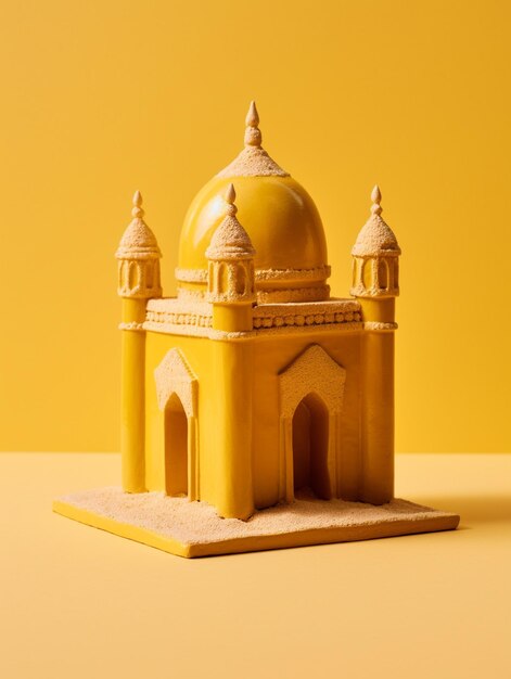 3d isometric beautiful mosque