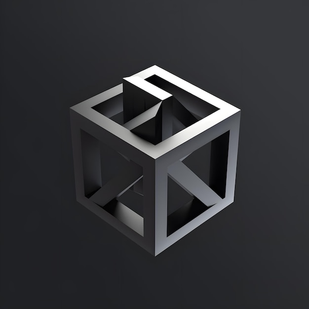 3d isometric cube design