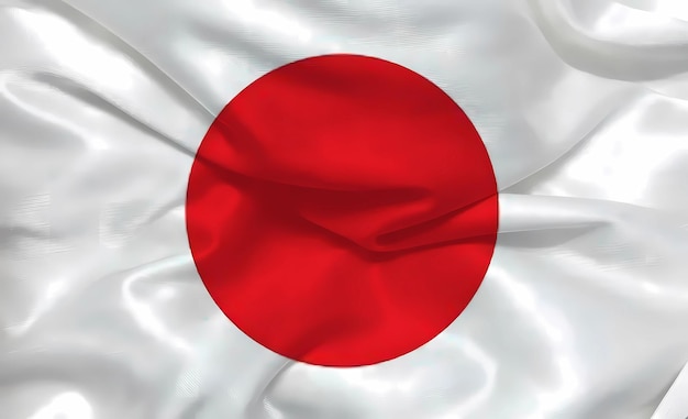 3d Japanse achtergrondvlag
