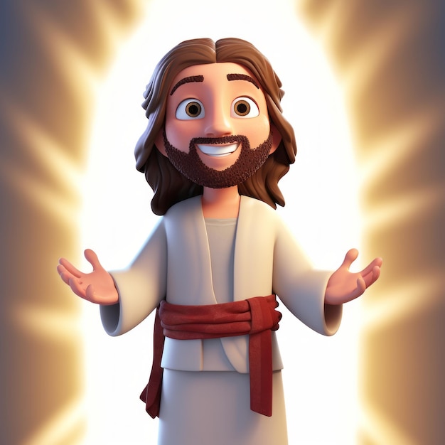 3D Jesus Cartoon Character