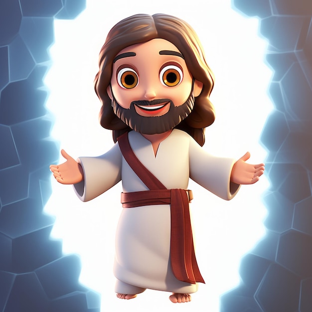 3D Jesus cartoon personage