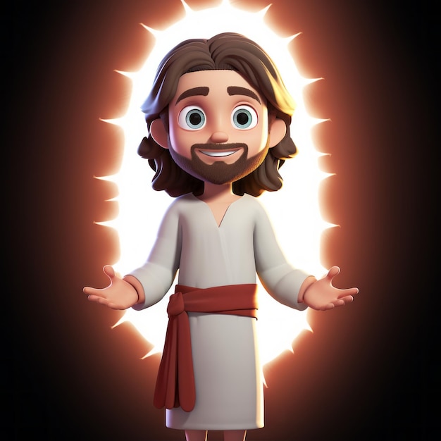 3D Jesus cartoon personage