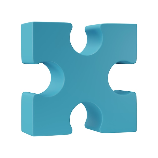 3D jigsaw puzzle pieces isolated on transparent background Problemsolving business connecting cooperation partnership concept