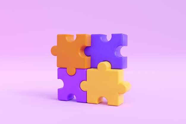 3d jigsaw puzzle pieces