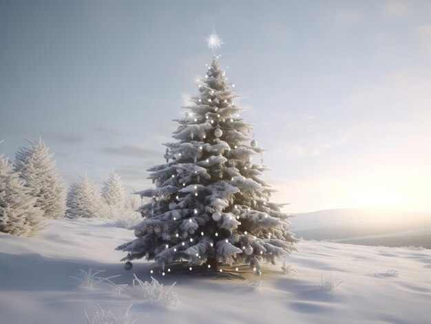 クリスマスツリーの3Dの楽しみ
