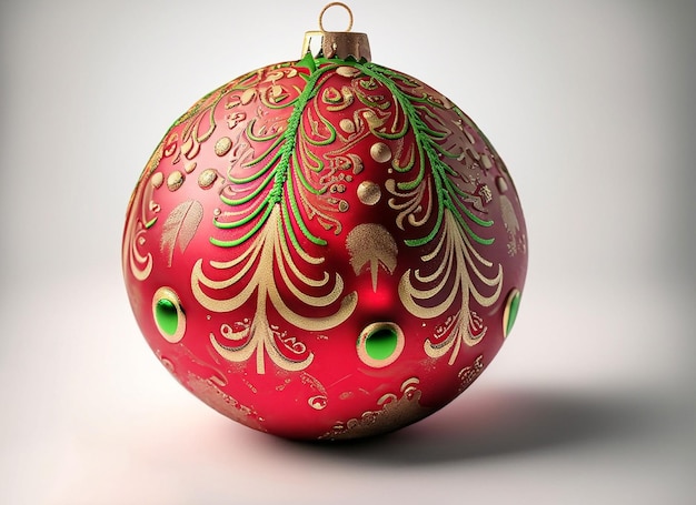 3D-kerstbal rood