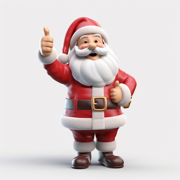 3D kerstman personage