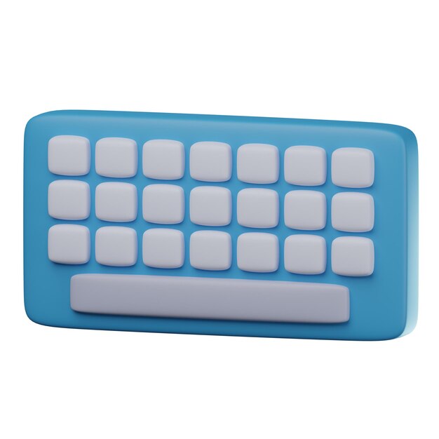 Photo 3d keyboard illustration