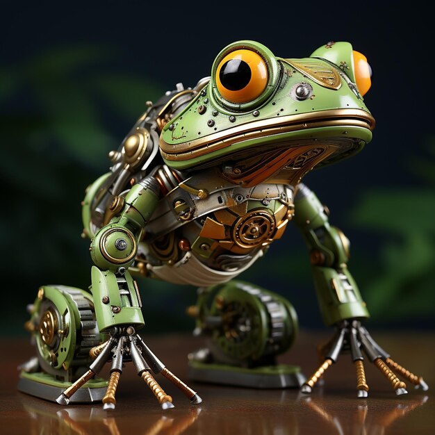 3D-kikker cartoon robot