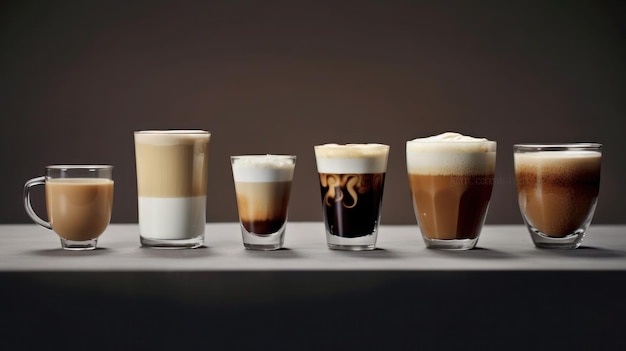 3D koffie icoon met veel smaak van koffie