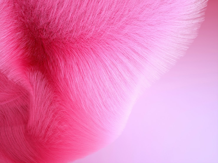 Foto 3d kunstachtergrond met roze haren