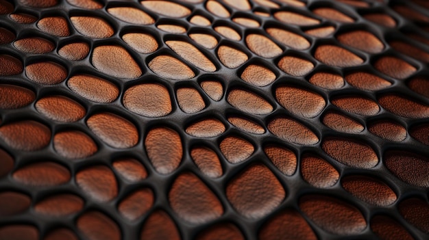 3d Leather Texture With Basalt Fiber Closeup Shot In Brown And Black