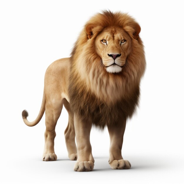 Foto 3d leo majestic lion renderizzato in unreal engine