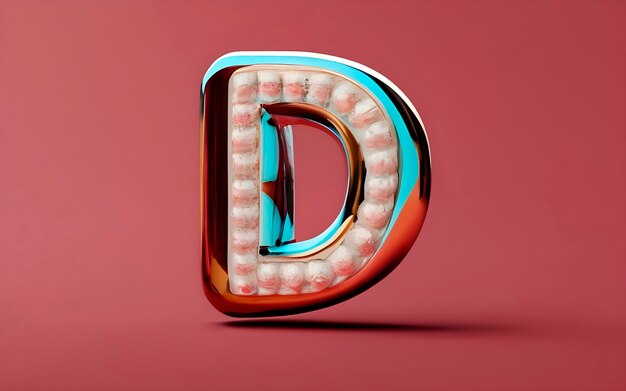 Photo 3d letter d