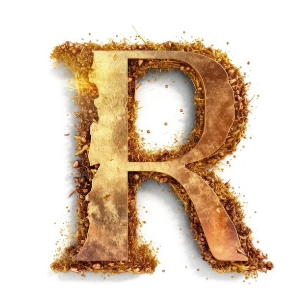 Foto 3d letter logo alfabet logo een logo letter groen goud witte achtergrond geïsoleerde jpg