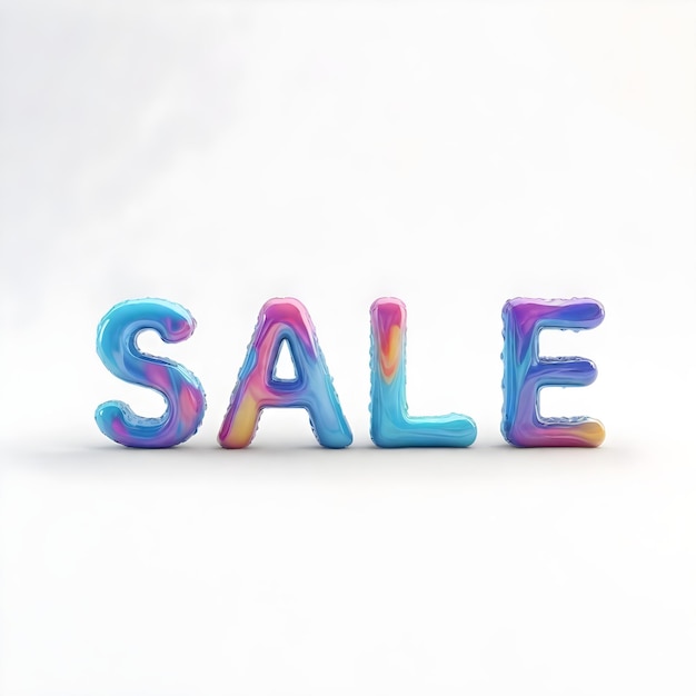 사진 3d 글자 sale 물방울