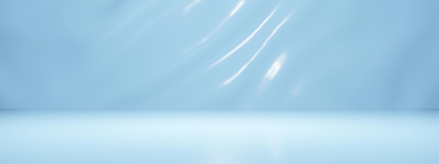 3D light blue wave background